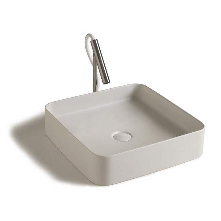 Umywalka nablatowa, prostokątna Galassia SmartB biała, 95 x 38 cm, bez otworu i półki na baterię- sanitbuy.pl