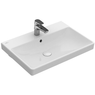 Umywalka wisząca, prostokątna Villeroy & Boch biały Alpin, 65 x 47 x 15,5 cm, bez przelewu, otwór na baterię- sanitbuy.pl