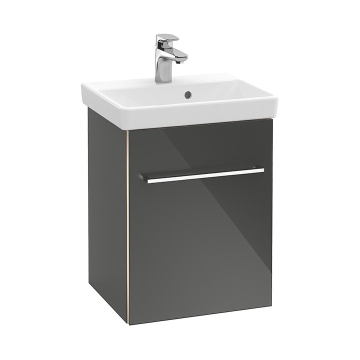 Szafka podumywalkowa Villeroy & Boch Avento kryształowy szary, 51,2 x 52 x 34,8 cm, zawiasy z lewej- sanitbuy.pl