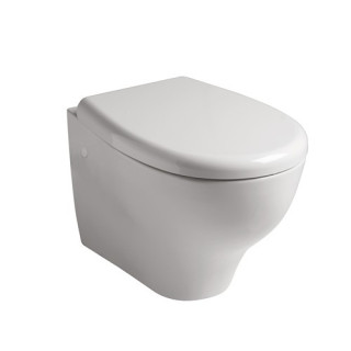 Miska lejowa WC, wisząca Galassia Eden biała, bez rantu, 53 x 36 cm- sanitbuy.pl