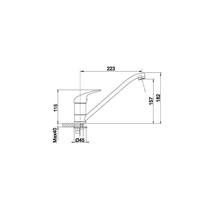 Bateria kuchenna Blanco DARAS, kawowy- sanitbuy.pl