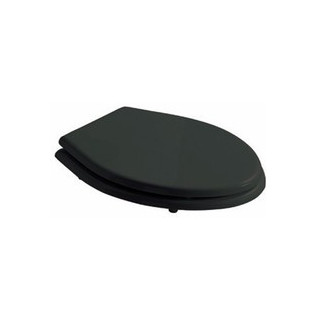 Deska WC twarda Galassia Ethos biała, wolnoopadająca, zawiasy złote, drewno powlekane poliestrem, do kompaktu- sanitbuy.pl