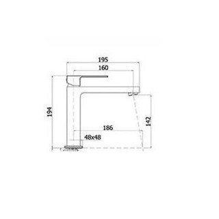 Bateria umywalkowa pionowa XXL Paffoni Elle / Effe- sanitbuy.pl