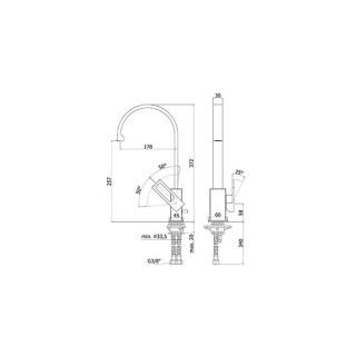 Bateria zlewozmywakowa pionowa Paffoni- sanitbuy.pl