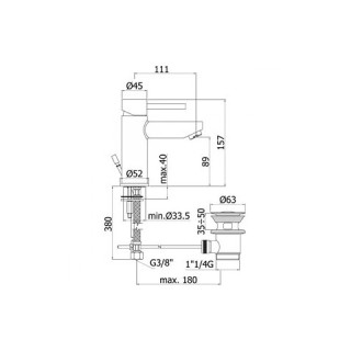 Bateria umywalkowa pionowa Paffoni Stick- sanitbuy.pl