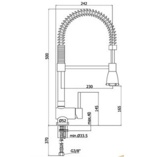 Bateria zlewozmywakowa pionowa Paffoni Stick- sanitbuy.pl