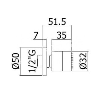 Dysza natryskowa Paffoni Stick 1/2"- sanitbuy.pl