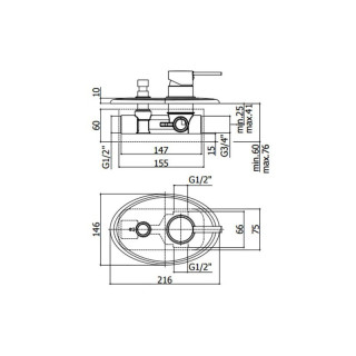 Bateria podtynkowa 2-drożna Paffoni Berry- sanitbuy.pl