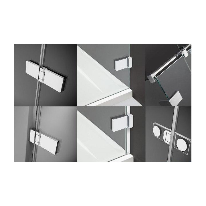 Front kabiny Radaway Arta KDJ II 110x200cm lewa szkło przejrzyste Chrome+- sanitbuy.pl