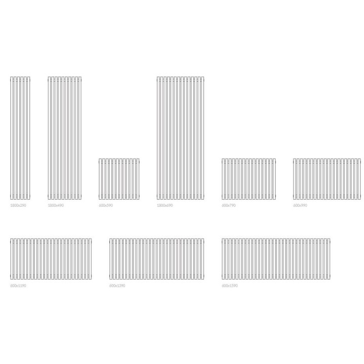 Grzejnik Terma Tune HSD (wolnostojący) 39x140 cm - biały/ kolor- sanitbuy.pl