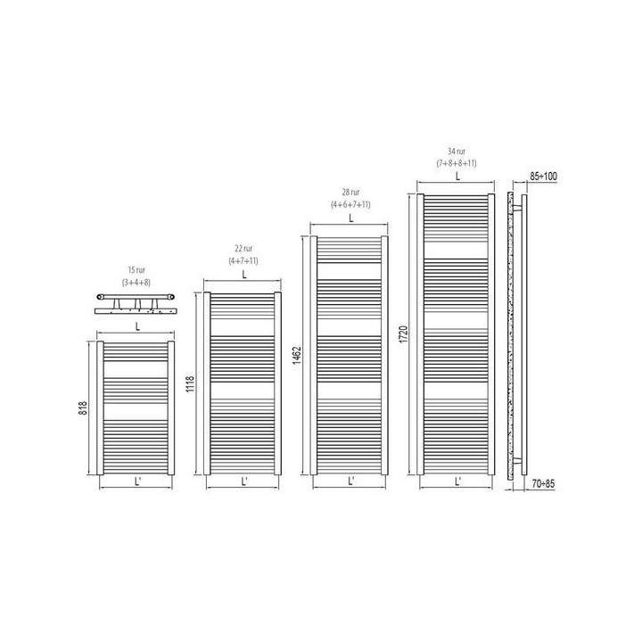 Grzejnik Irsap Venus 81,8x49,7 cm - biały- sanitbuy.pl