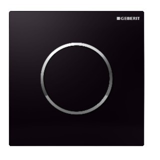 Zawór spłukujący do pisuaru pneumatyczny ręczny czarny/chrom Geberit HyTouch Sigma10 - sanitbuy.pl