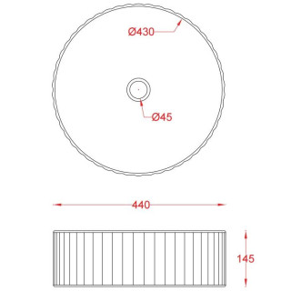 Umywalka 44x14.5 cm nablatowa silver Art Ceram Rombo- sanitbuy.pl
