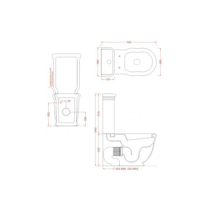 Miska kompaktowa wc biała Artceram Hermitage- sanitbuy.pl