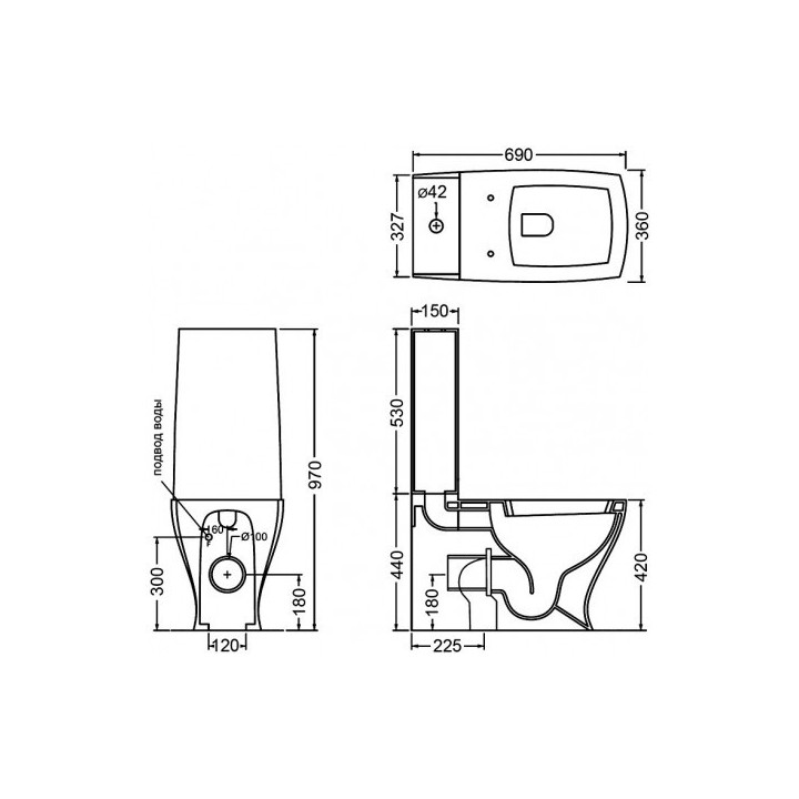 Spłuczka wc kompaktowa Artceram Jazz do miski stojącej- sanitbuy.pl