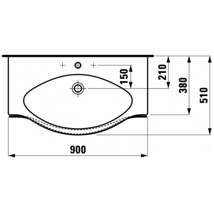 Umywalka  Laufen Palace  90x51 cm- sanitbuy.pl