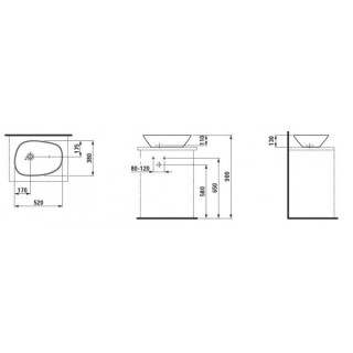 Umywalka ścienna podwójna Laufen Palomba 160x50 cm- sanitbuy.pl