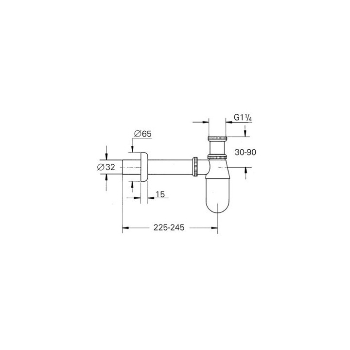 Grohe syfon butelkowy, chrom- sanitbuy.pl