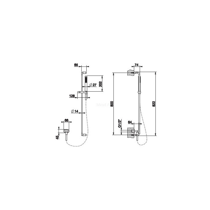 Zestaw natryskowy Gessi Goccia chrom- sanitbuy.pl