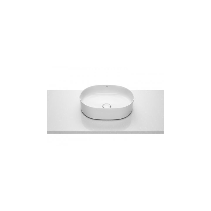 Umyvadlo na postavení na desku 37x37cm Roca Inspira Round kulatá bílá- sanitbuy.pl
