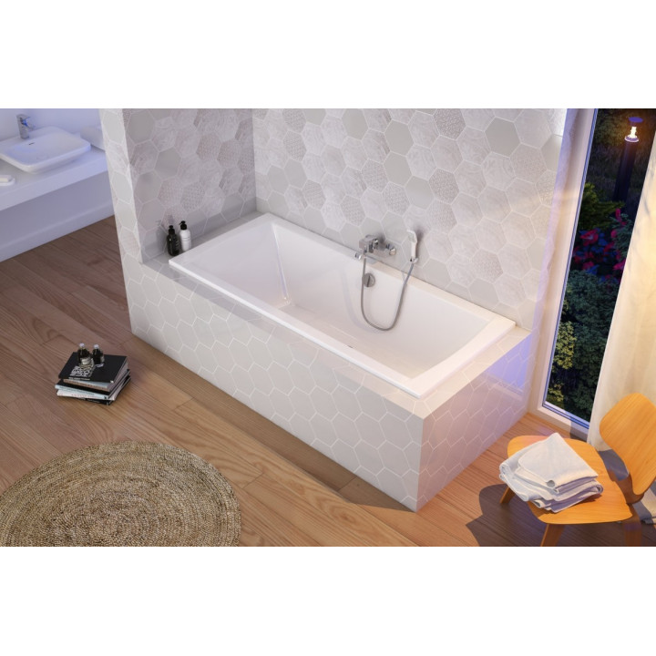 Vana Excellent Aquaria Lux obdélníková 179,5x79,5 cm akrylová, bílá- sanitbuy.pl