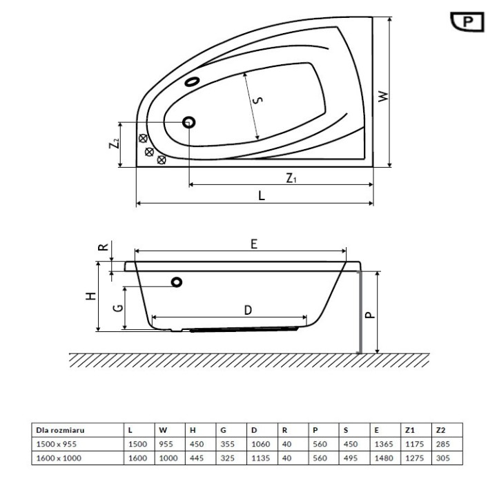 Vana Excellent Aquaria Comfort rohová 150x95,5 cm akrylová levá, bílá - sanitbuy.pl
