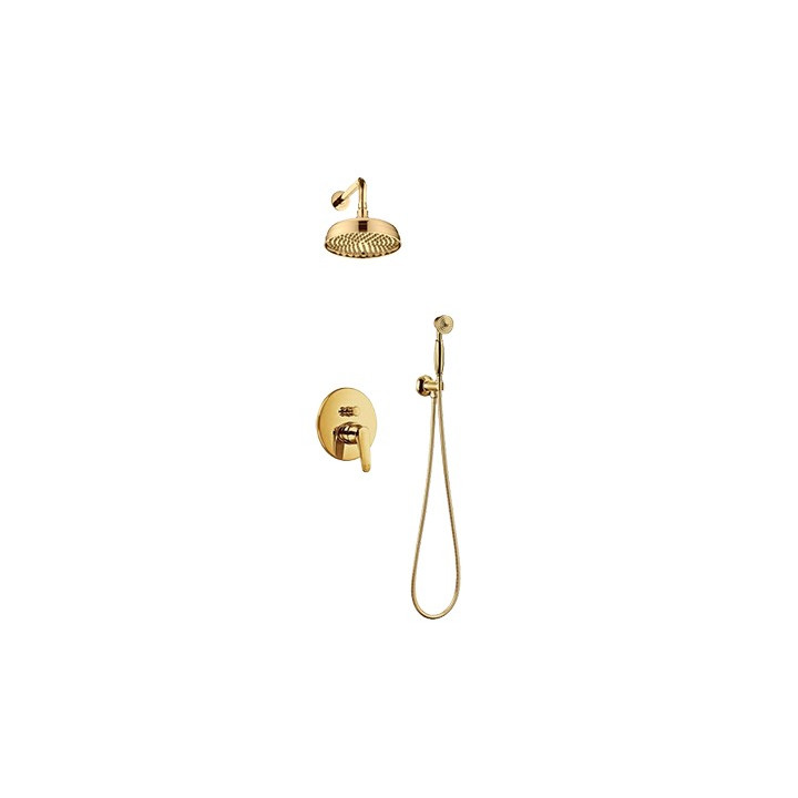Sprchový set Omnires Art Deco zlatá horní sprcha 15,5cm- sanitbuy.pl