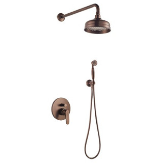 Sprchový set kompletní Omnires Art Deco měď antyczna - sanitbuy.pl