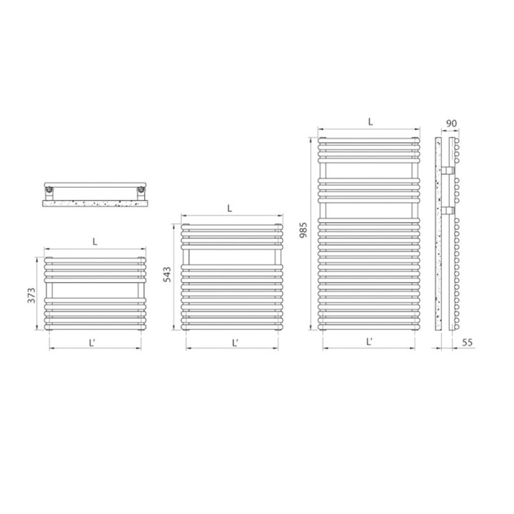 Radiátor Irsap Novo Cult 80,7x60 cm - bílá- sanitbuy.pl