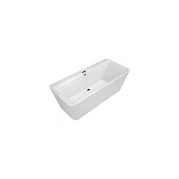 Vana volně stojící Villeroy&Boch Squaro, 180x80 cm, system vypouštěcí a přepadová, Weiss Alpin- sanitbuy.pl