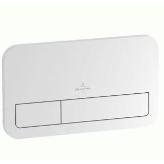 Splachovací tlačítko Villeroy&Boch ViConnect chrom matnáný, 25,3 x 14,5 mm, 2 zakresowy- sanitbuy.pl