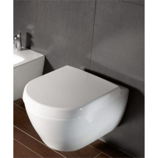 Mísa WC Villeroy & Boch Subway 2.0 závěsná s hlubokým splachováním 37,5x56,5 cm bez kołnierza wewnętrznego, Weiss Alpin + AntiBa