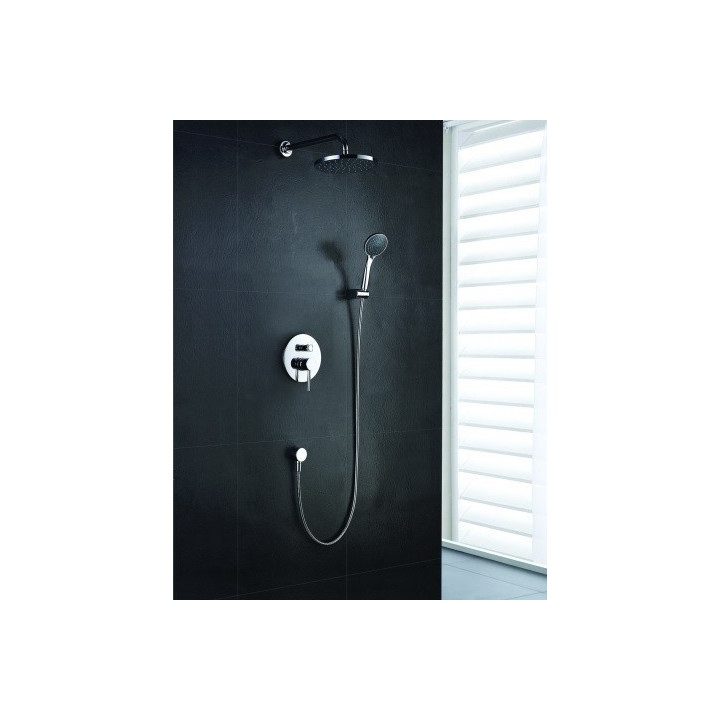 Sprchový set Blue Water Denver podomítkový s hlavovou sprchou a sprchou, chrom - sanitbuy.pl