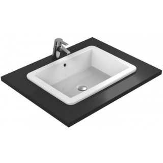 Umyvadlo na postavení na desku obdélníková Ideal Standard Strada 45 cm s otvorem pro baterii z levé strány stronie, bílá- sanitb