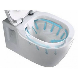 Závěsné wc WC Ideal Standard 36,5x54 cm Connect Rimles Aquablade bílá- sanitbuy.pl