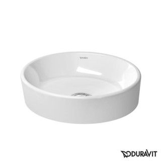 Umyvadlo na postavení na desku Duravit Starck 2 44x40 cm, bez přepadu, otvor na baterii z pravé strony, bílá - sanitbuy.pl