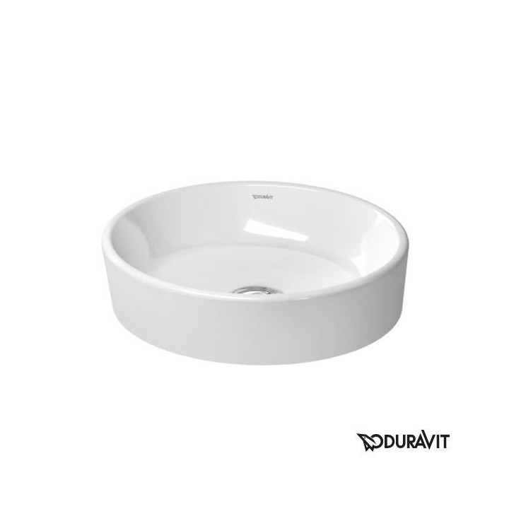 Umyvadlo na postavení na desku Duravit Starck 2 44x40 cm, bez přepadu, otvor na baterii z pravé strony, bílá - sanitbuy.pl