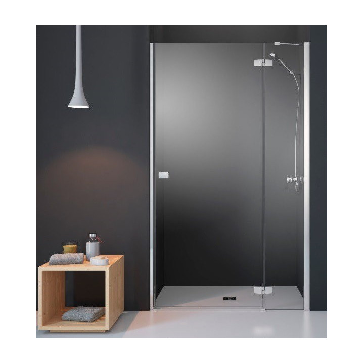 Dveře do niky Radaway Fuenta New KDJ 110 cm, PRAWE, chrom, čiré sklo EasyClean- sanitbuy.pl