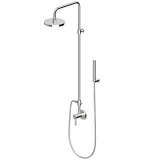 Sprchový set Zucchetti Pan s hlavovou sprchou, černá matnánýný - sanitbuy.pl