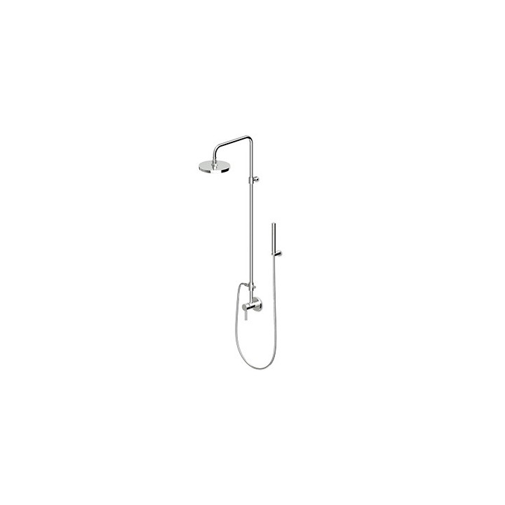 Sprchový set Zucchetti Pan s hlavovou sprchou, černá matnánýný - sanitbuy.pl