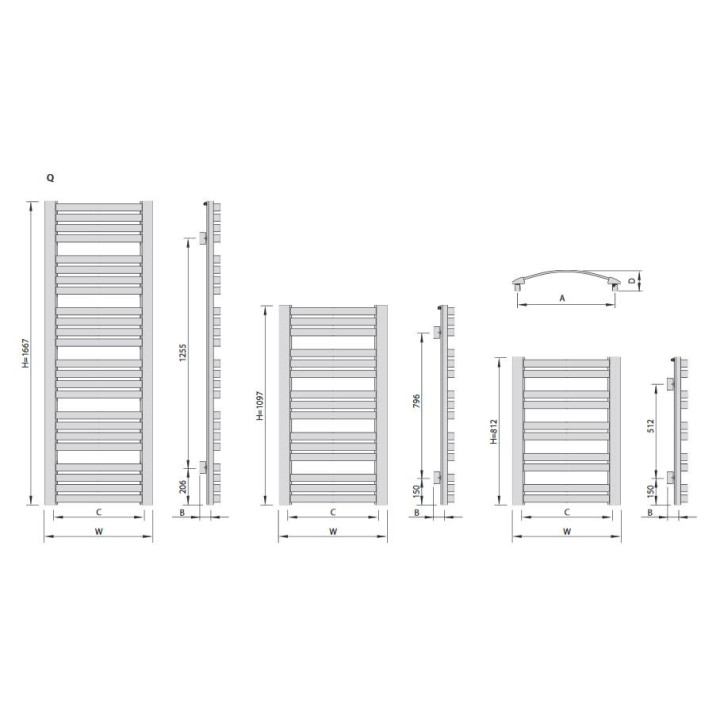 Radiátor Enix Hiacynt (H) 55,5x77,3 cm - bílý matnáný- sanitbuy.pl