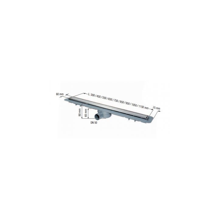 Lineární odtok Kessel Linearis Compact sprchový 550 mm - sanitbuy.pl