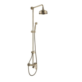 Sprchový set Omnires Art Deco, wys. 125 cm, antický bronz- sanitbuy.pl