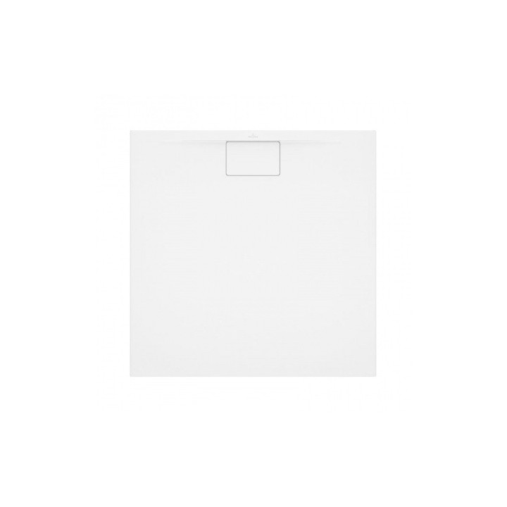 Čtvercová sprchová vanička Villeroy & Boch Architectura MetalRim 100x100x1,5 cm z akrylu, bílý Weiss Alpin - sanitbuy.pl