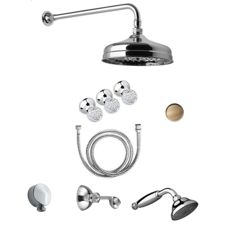Sprchový set podomítkový Giulini G. Odessa horní sprcha 20cm chrom- sanitbuy.pl
