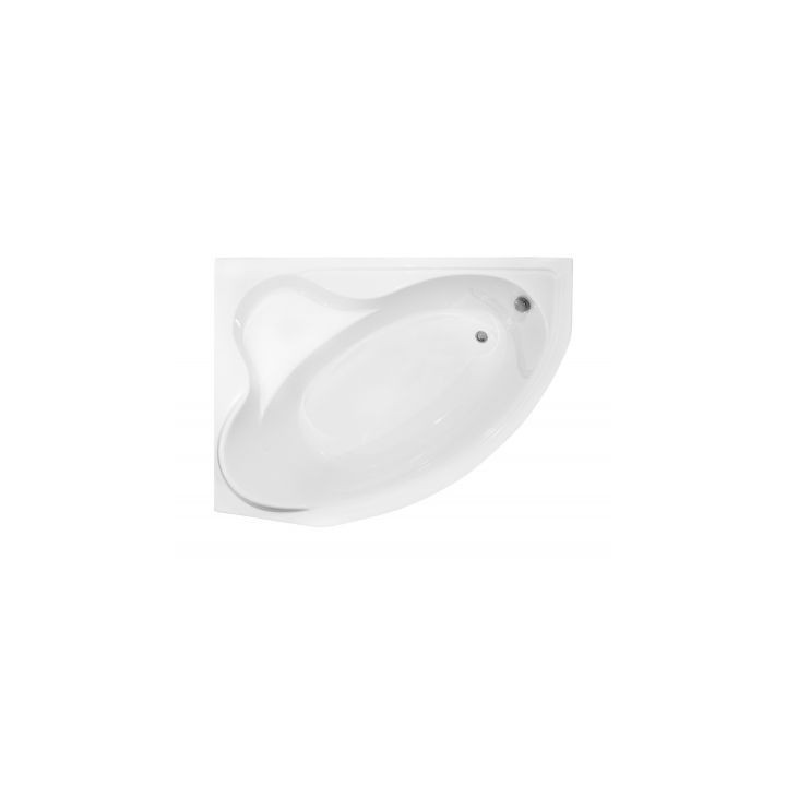 Rohová vana Besco Delfina 166x107 cm asymetrické levá bílá- sanitbuy.pl