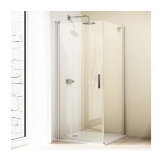 Křídlové dveře 4-kątne Huppe Design Pure s pevným segmentem 100x200cm- sanitbuy.pl