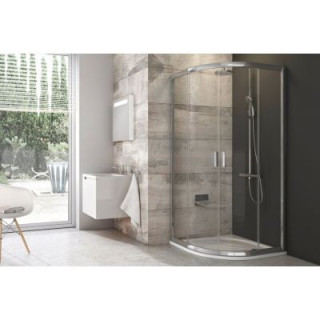 Sprchový kout Ravak Blix Sabina BLCP4-90 čtvrtkruhový satén + transparent - sanitbuy.pl