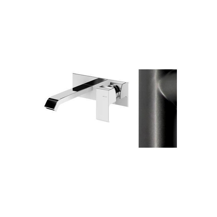 Umyvadlová baterie nástěnná Bruma Linea výtokové rameno 209 mm, satén- sanitbuy.pl
