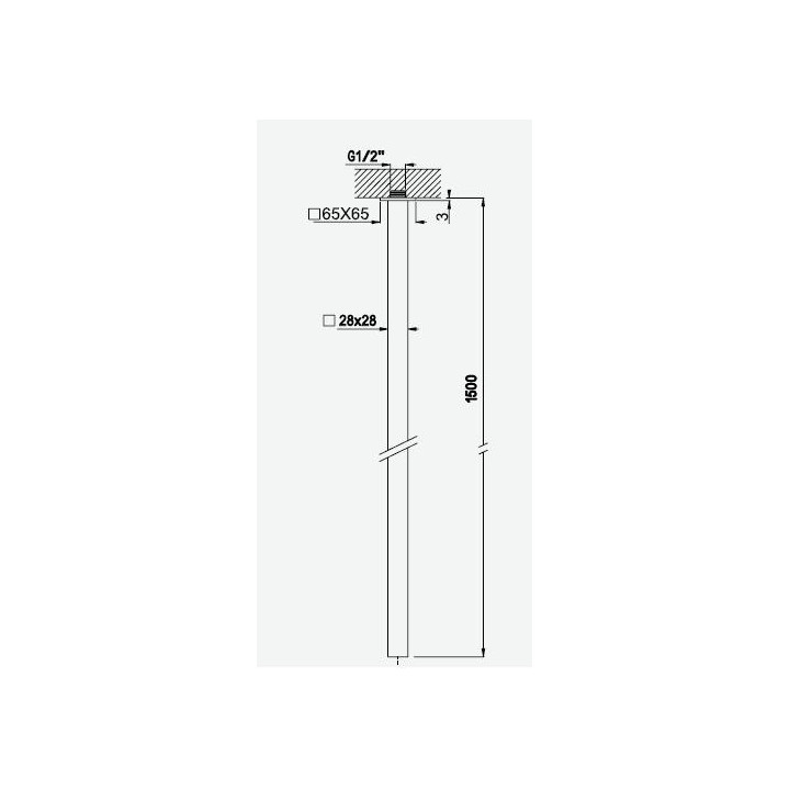 Umyvadlová baterie volně stojící Bruma Linea výška 1233 mm, sunset- sanitbuy.pl